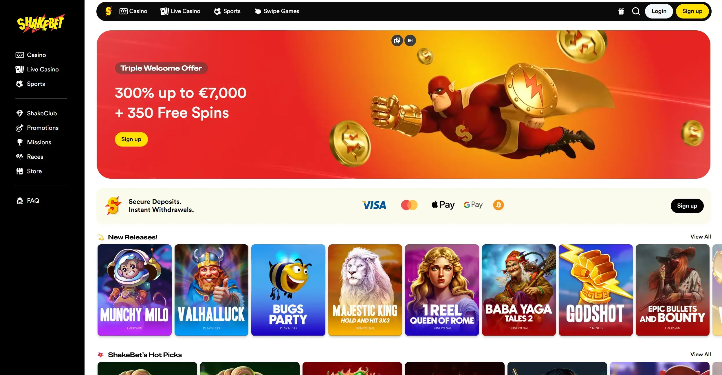 ShakeBet Casino Nederland image 3